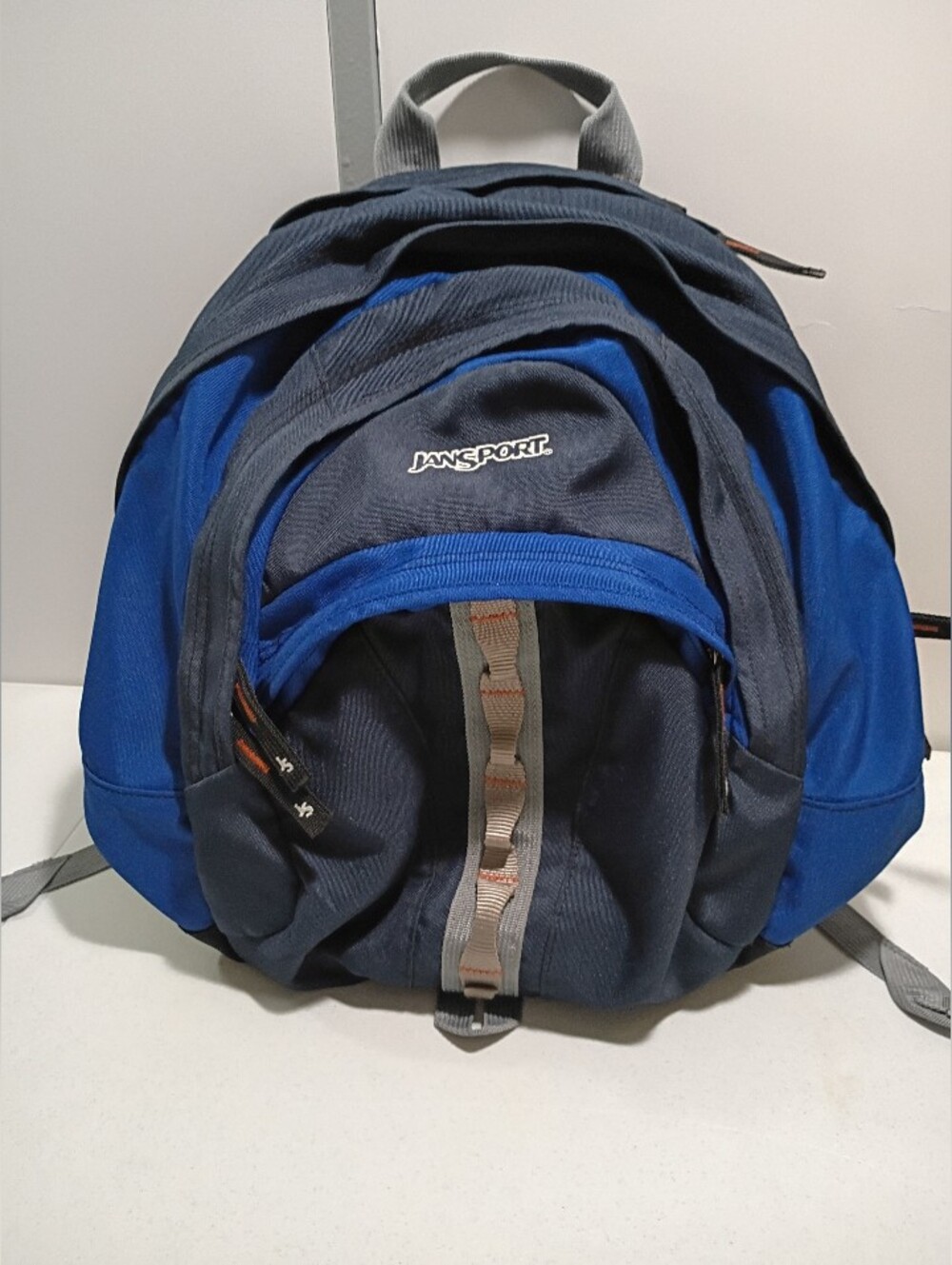 Vintage '90S JanSport Backpack - Pristine Condition - Blue Black Orange